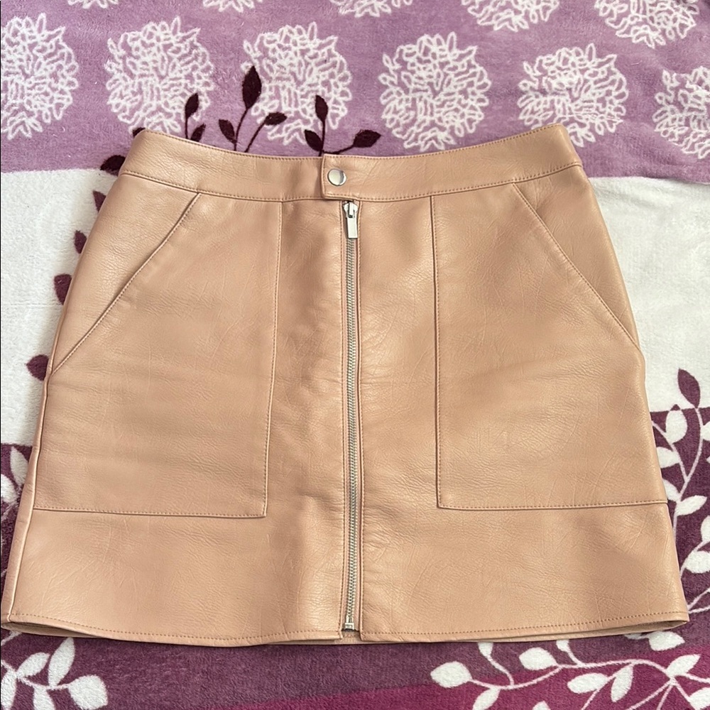 Bar III Tan Mini Pencil Skirt Casual